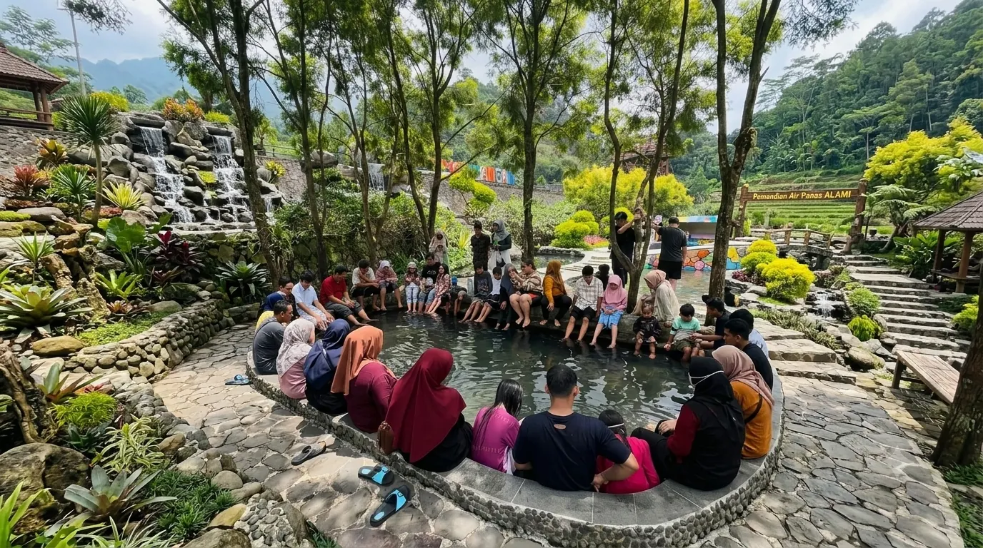 Area rekreasi air di Villa Khayangan
